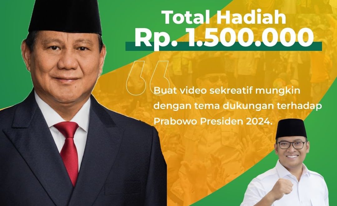 Kompetisi Video Kreatif Dukungan Prabowo Presiden 2024