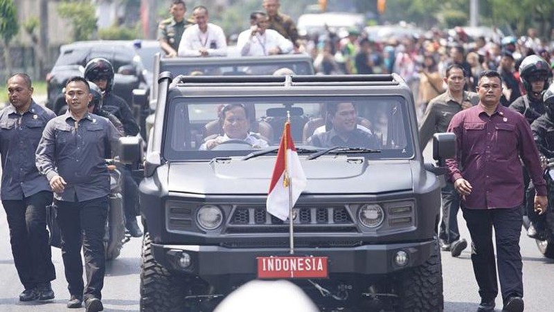 Jokowi, Iriana dan Erick Disopiri Prabowo, Pengamat: Bermakna Simbolik Mendapat Dukungan di Pilpres 2024