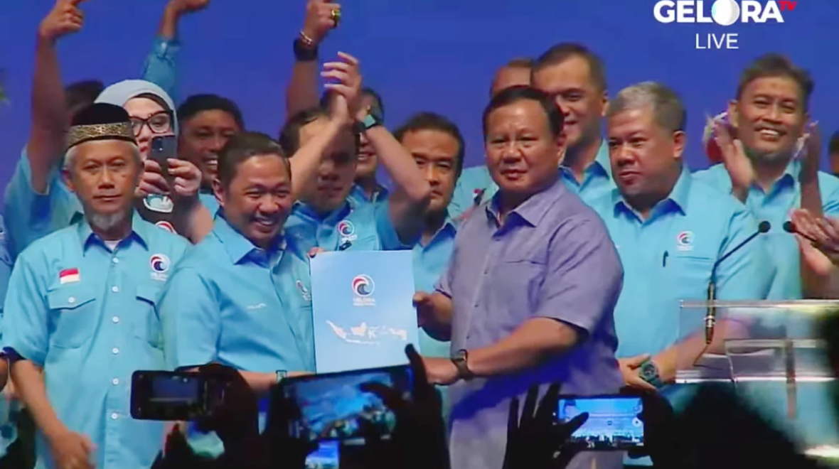 Partai Gelora Resmi Deklarasi Dukung Prabowo Presiden 2024